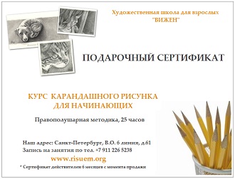 курс карандашного рисунка